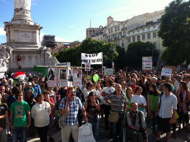 2014, Setembro - A Quercus na People\'s Climate March de Lisboa, em parceria com a Avaaz